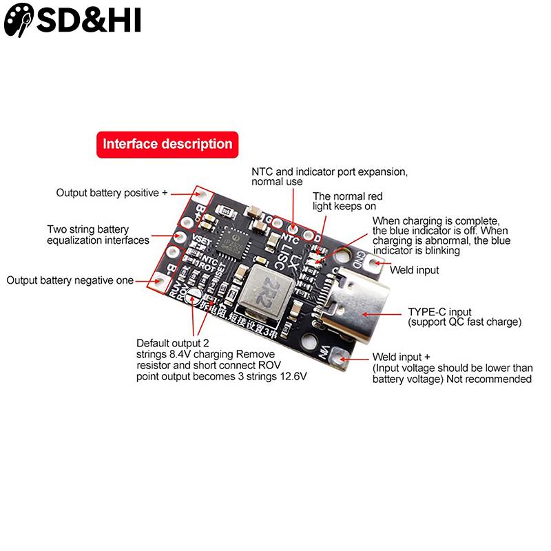 1pc Type-C 2S 3S 8.4V 12.6V St - Li Ion Charger Module review and price