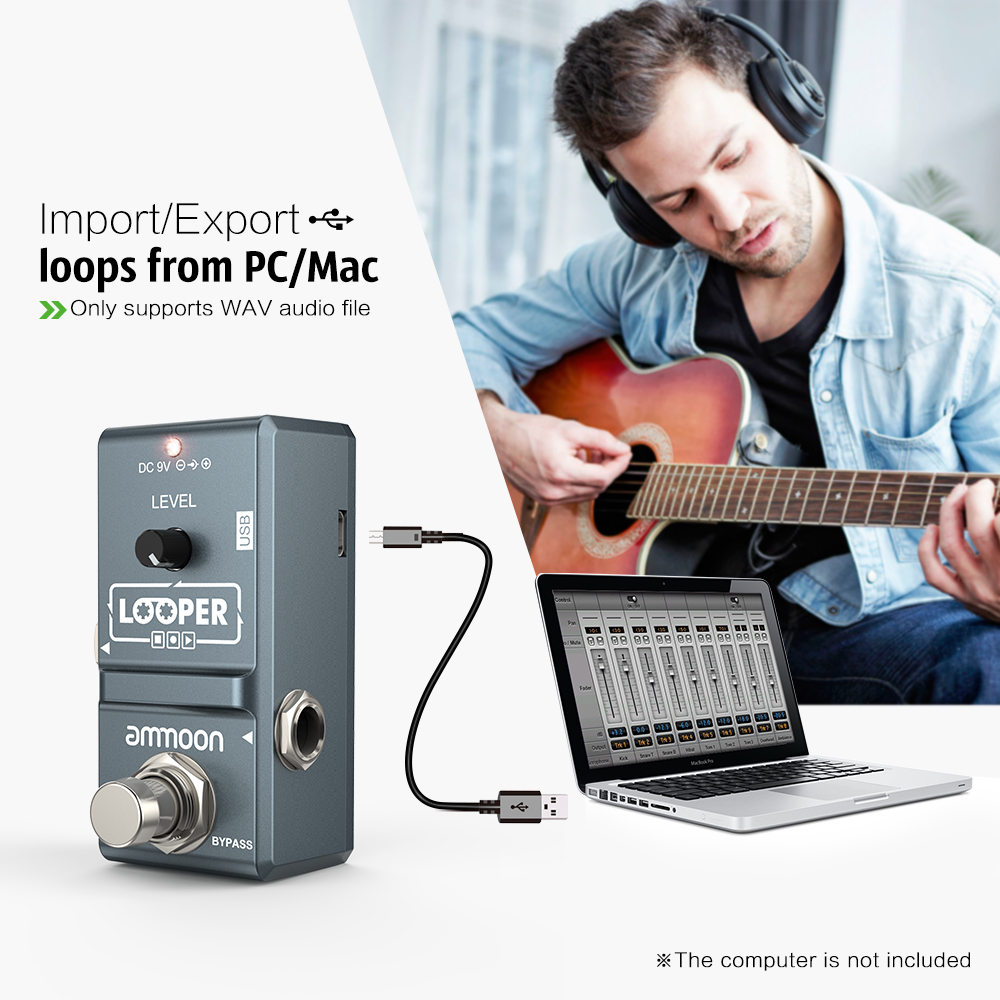 ammoon AP-09  Nano Loop Electr - Micro Usb Cable review and price