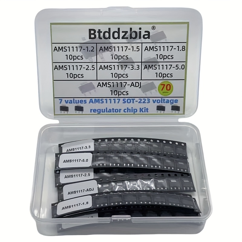 70pcs kit Voltage Regulator Ki - Ams1117 Module review and price