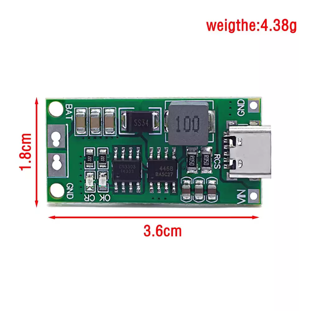 Type-C To 8.4V 12.6V 16.8V Lit - Li Ion Charger Module review and price
