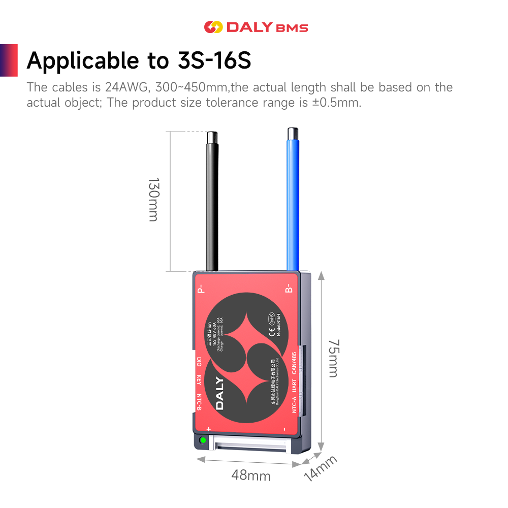 DALY Smart BMS 16S 60V 40A Li- - Proto Board review and price