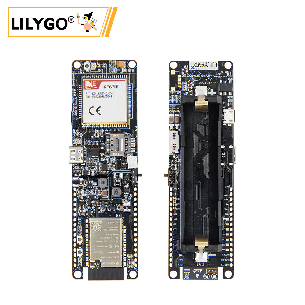 LILYGO T-A7670E ESP32 Module,  - Esp32 Battery Holder Lipo review and price