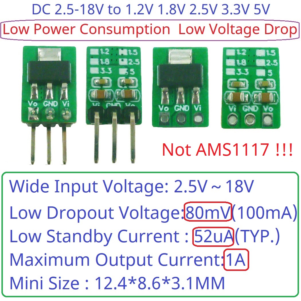Tiny Out 1A 1.2V 1.8V 2.5V 3.3 - Esp32 Step Down Buck review and price