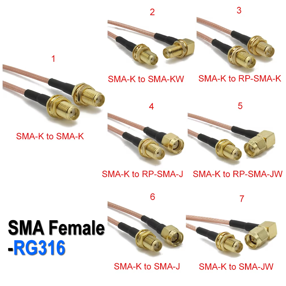 RG316 SMA to SMA/RP SMA Male P - Jumper Wire Kit review and price
