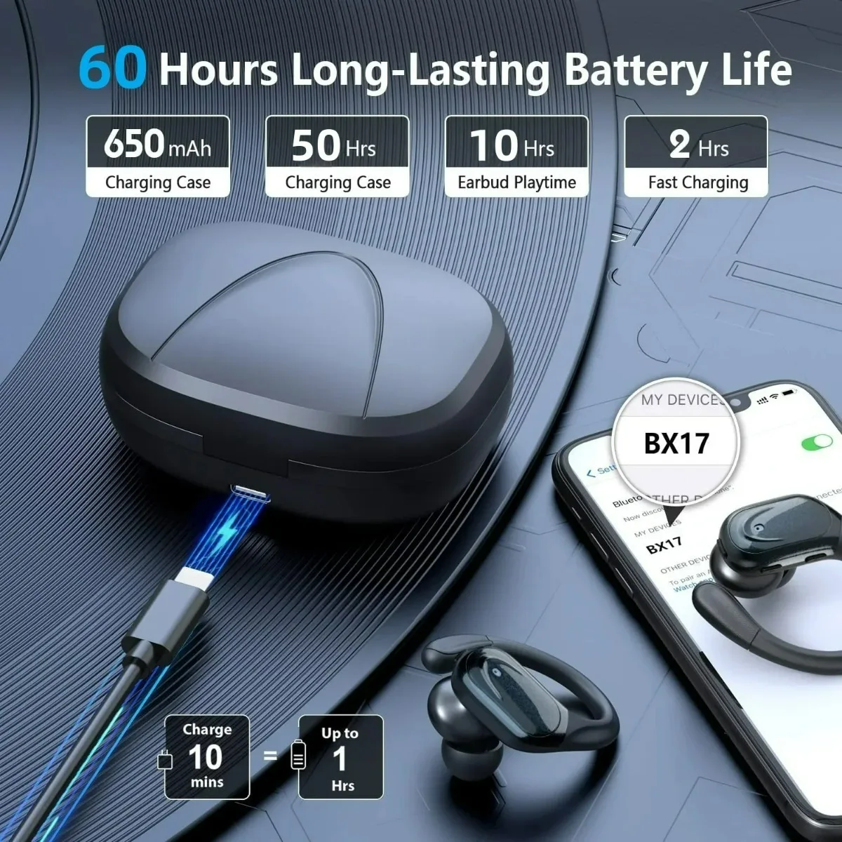 2027 New QCY Wireless Earbuds  - Usb C Cable review and price